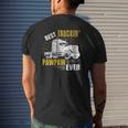Mens Best Truckin' Pawpaw Ever Tee Trucker Fathers Day Mens Back Print T-shirt Gifts for Him