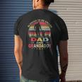 Mens Blessed To Be Called Dad And Grandaddy Vintage Father's Day Mens Back Print T-shirt Gifts for Him