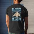 Mens Blessed To Be Called Grandpa Grandpa Fathers Day Mens Back Print T-shirt Gifts for Him