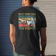 Mens Budgie Dad Bird Lover Father Budgerigar Enthusiast Mens Back Print T-shirt Gifts for Him