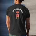 Mens The Coolest Pop Dad Fathers Day Mens Back Print T-shirt Gifts for Him