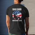 Mens Dad Bod Drinking Team American Us Flag Vintage Father's Day Mens Back Print T-shirt Gifts for Him