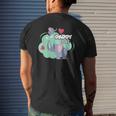 Mens Dad To Be Elephant Baby Shower For Boy Mens Back Print T-shirt Gifts for Him