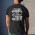 Mens Dad Grandpa And A Retired Pastor Xmas Father's Day Mens Back Print T-shirt Gifts for Him