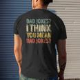 Mens Dad Jokes I Think You Mean Rad Jokes Father's Day Mens Back Print T-shirt Gifts for Him