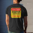 Mens Daddy Diaper Kit New Dad Survival Dad's Baby Changing Outfit Mens Back Print T-shirt Gifts for Him