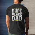 Mens Dope Black Dad Dashiki African American Fathers Day Mens Back Print T-shirt Gifts for Him