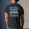 Mens Fathers Day They Call Me Pops Because Partner In Crime Mens Back Print T-shirt Gifts for Him