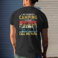 Mens My Favorite Camping Buddies Call Me Papa Vintage Mens Back Print T-shirt Gifts for Him