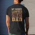 Mens My Favorite Lawyer Calls Me Dadbest Fathers Day Mens Back Print T-shirt Gifts for Him