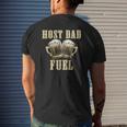 Mens Foreign Host Beer Dad Exchange Student Mens Back Print T-shirt Gifts for Him