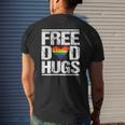 Mens Free Dad Hugs Lgbt Pride Stepfather Daddy Papa Mens Back Print T-shirt Gifts for Him