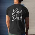 Mens Fun Father's Day From Son Cool Quote Saying Rad Dad Tank Top Mens Back Print T-shirt Gifts for Him