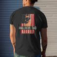 Mens Belgian Malinois Dad American Flag 4Th Of July Mens Back Print T-shirt Gifts for Him