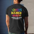 Mens Dance Dad I Don't Dance I Finance Dancing Dad Mens Back Print T-shirt Gifts for Him