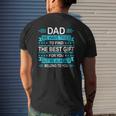 Mens Father's Day For Daddy Papa From Daughter Son Wife Mens Back Print T-shirt Gifts for Him