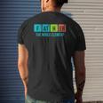 Mens Periodic Table Father The Noble Element Chemistry Dad Mens Back Print T-shirt Gifts for Him