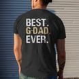 Mens G Dad From Granddaughter Grandson Best G-Dad Mens Back Print T-shirt Gifts for Him