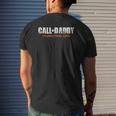 Mens Gamer Dad Call Of Daddy Parenting Ops Father's Day Mens Back Print T-shirt Gifts for Him