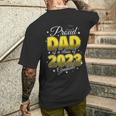 Mens Graduation Proud Dad Of A Class Of 2023 Graduate Senior 2023 Mens Back Print T-shirt Gifts for Him