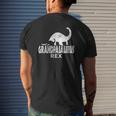 Mens Grandpasaurus Rex Idea For Grandfather Mens Back Print T-shirt Gifts for Him