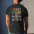 Mens Grandpaw Because Grandpa Is For Old Guys Grand Paw Dog Dad Mens Back Print T-shirt Gifts for Him