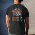 Mens Great Dads Get Promoted To Granddads Fathers Day Mens Back Print T-shirt Gifts for Him