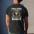 Mens Great Texas Dad Saying Texan Usa Longhorn For Men Mens Back Print T-shirt Gifts for Him