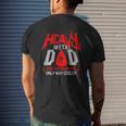 Mens Heavy Metal Dad Father Day Ideas Mens Back Print T-shirt Gifts for Him