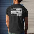 Mens Husband Daddy Protector Hero Fathers Day Dad Bod Mens Back Print T-shirt Gifts for Him