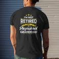 Mens I'm Not Retired I'm A Professional Granddad Father's Day Mens Back Print T-shirt Gifts for Him