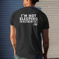 Mens I'm Not Sleeping I'm Just Resting My Eyes Father's Day Mens Back Print T-shirt Gifts for Him