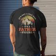 Mens It's Not A Dad Bod It's A Father Figure Mountain Mens Back Print T-shirt Gifts for Him