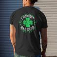 Mens Luckiest Dad Ever St Patrick's Day Daddy Men Mens Back Print T-shirt Gifts for Him