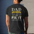 Mens Mr Fix It Dad Fathers Day Handy Man Mens Back Print T-shirt Gifts for Him