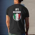 Mens Number One Nonno Italian Grandfather Grandpa Mens Back Print T-shirt Gifts for Him