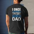 Mens I Once Protected Her Now She Protects Us Proud Police Dad Mens Back Print T-shirt Gifts for Him