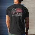 Mens Pappy The Man Myth Legend American Flag Father's Day Mens Back Print T-shirt Gifts for Him