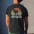 Mens Pappysaurus Dinosaur Lover Mens Cool Father's Day Retro Mens Back Print T-shirt Gifts for Him