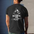 Men's Pregnancy Announcement-Promoted To Grandpa Again Est 2022 Ver2 Mens Back Print T-shirt Gifts for Him