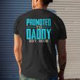 Mens Promoted To Daddy Est 2006 For Dad Mens Back Print T-shirt Gifts for Him