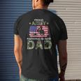 Mens Proud Army National Guard Dad Mens Back Print T-shirt Gifts for Him