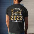 Mens Proud Daddy Of A Class Of 2023 Graduate Cute Dad Graduation Mens Back Print T-shirt Gifts for Him
