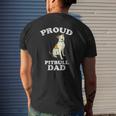 Mens Proud Pitbull Dad Pittie Pitty Pet Dog Owner Lover Men Mens Back Print T-shirt Gifts for Him