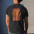 Mens Reel Cool Dad Fisherman Daddy Father's Day Fishing Mens Back Print T-shirt Gifts for Him