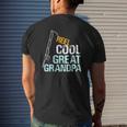 Mens Reel Cool Great Grandpa From Granddaughter Grandson Mens Back Print T-shirt Gifts for Him