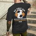 Men's Richtig Cool Football Trainer Black S T-Shirt mit Rückendruck Geschenke für Ihn