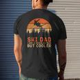 Mens Ski Dad Ski Skiing Outfit Mens Back Print T-shirt Gifts for Him