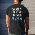 Mens Soon To Be Dad New Dad Twin Boys Pregnancy Men's Father Mens Back Print T-shirt Gifts for Him
