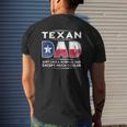 Mens Texan Dad Is Much Cooler Father's Day Flag Mens Back Print T-shirt Gifts for Him